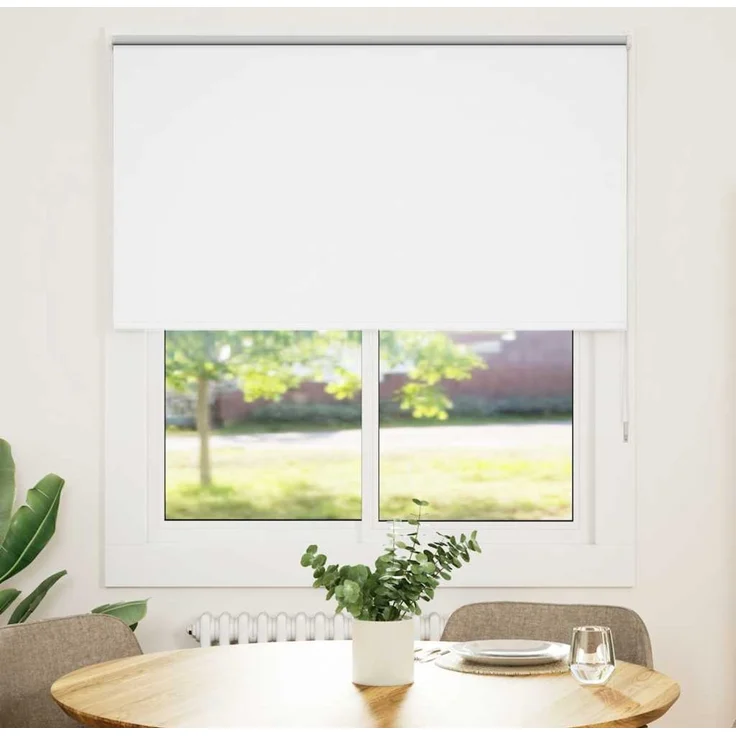 vidaXL Verdunkelungsrollo Weiß 120x175 cm Stoffbreite 116,6 cm 4011938 – Bild 1