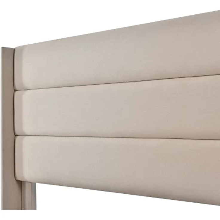 Ball & Cast Polsterbett (180x200cm) mit Stauraum, Stauraumbett mit Metallrahmen-Lattenrost, Einfache & Zeitsparende Montage, Ohne Matratze, Beige – Bild 7