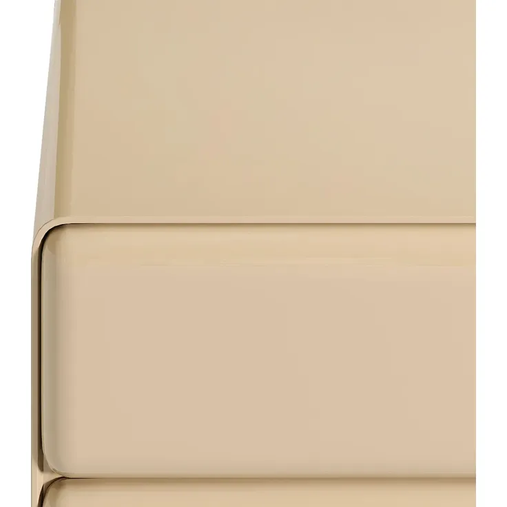 Vente-unique - AUNELA Nachttisch Holz, Platte Beige - B 42,5 cm x H 56,5 cm x L 56,5 cm – Bild 4