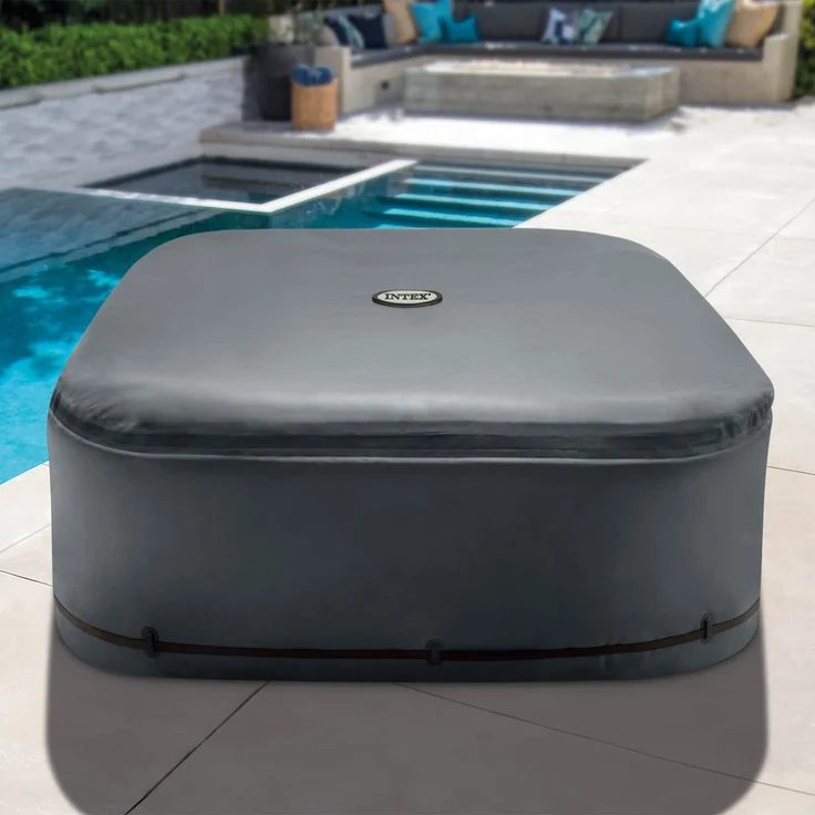 INTEX Spa-Abdeckung INTEX Dunkelgrau 175 x 175 x 72 cm PVC und PU 42035641 – Bild 3