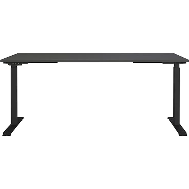 Germania Schreibtisch 7909-547, in Graphit, EL. höhenverstellb, 180 x 120 x 80 cm (BxHxT) – Bild 4