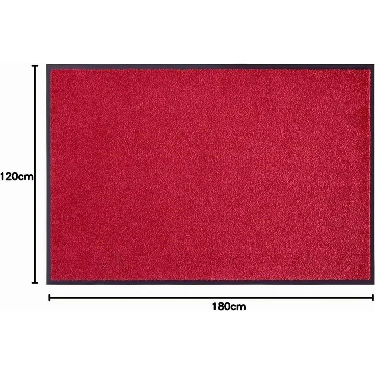Waschbare Fußmatte Wash & Clean - bordeaux - 120x180x0,7cm – Bild 2