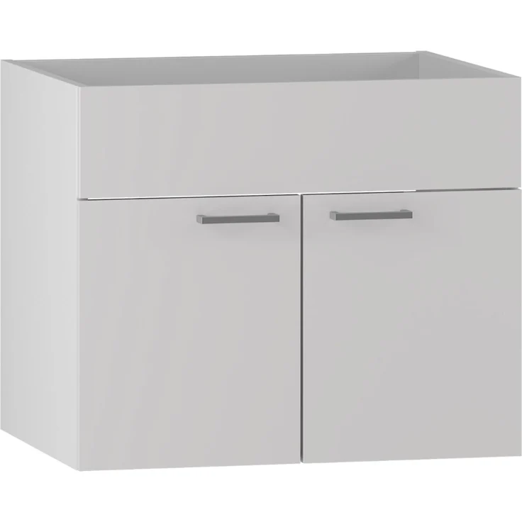 Badplaats Waschbeckenunterschrank Colorado 60x46 cm Weiß Matt - Hängender Badezimmerschrank mit 2 Schubladen – Bild 4
