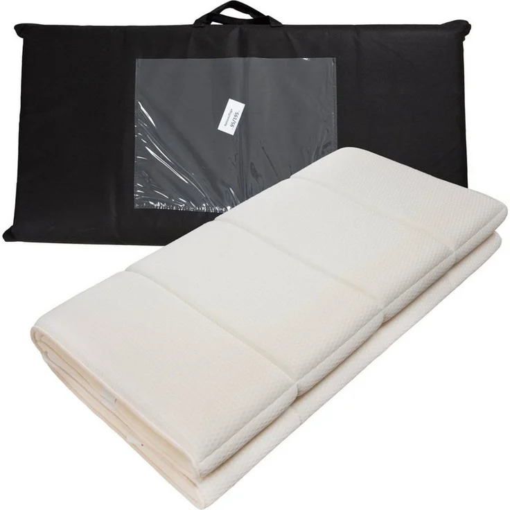 Klappmatratze Reiseauflage, Reisematratze, Traumschloss, 4 cm hoch, zusammenlegbar, inklusive Transporttasche – Bild 4