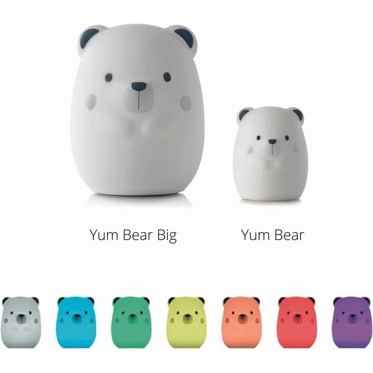 Jané Yum Bear Big, tragbares Nachtlicht, Teddybärform, zwei Lichtprogramme, Größe L – Bild 4
