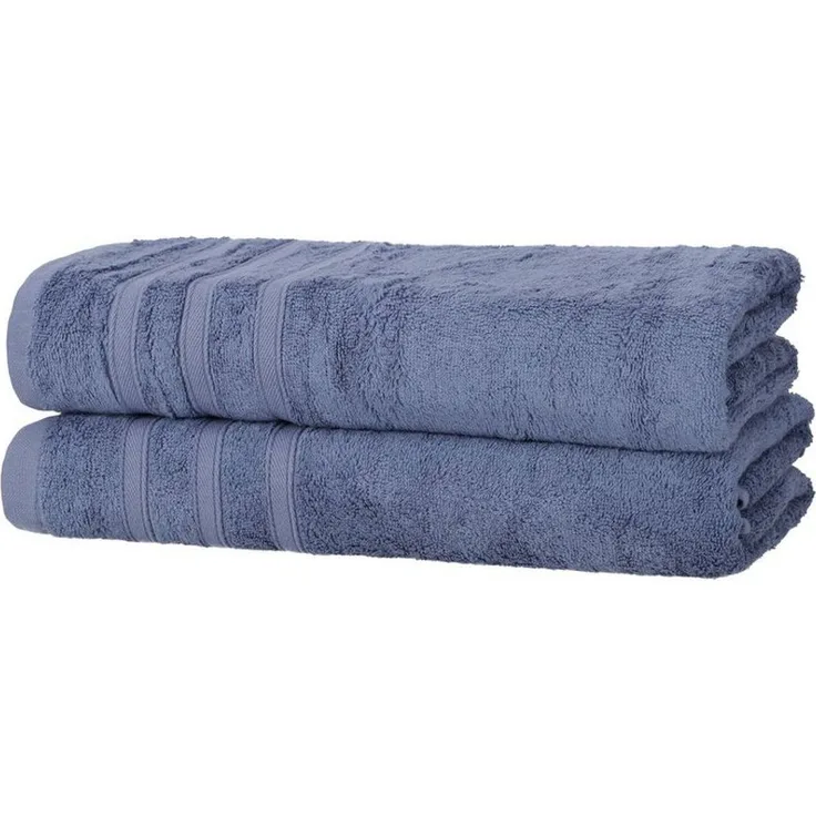 Hometex Premium Textiles Handtuch in nachhaltiger Premium Qualität 450 g/m², 2er Duschtücher, Kuschelig weich und sehr saugfähig, Extra flauschige Hotel-Qualität