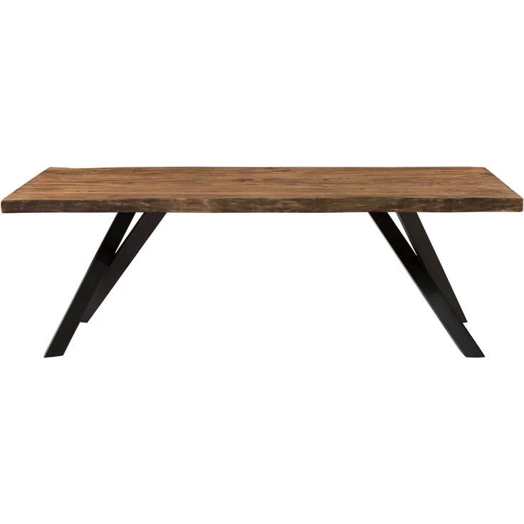 Baumtisch Sheesham 180x90x76 natur gebeizt / A-Gestell anthrazit matt FREEFORM 5 – Bild 7