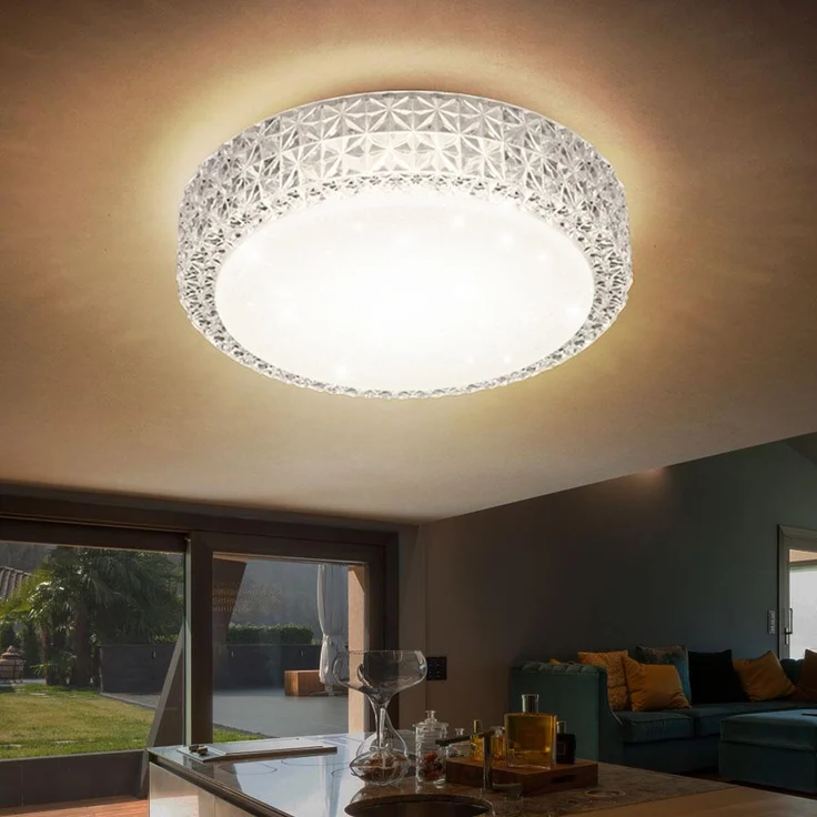 LED Design Deckenleuchte, Kristalloptik, Sterneneffekt PEGASUS – Bild 6
