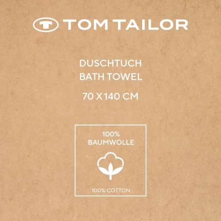 TOM TAILOR HOME Duschtuch CLASSIC BATH, Frottier (1-St), 100% Baumwolle, 70x140 cm, in trendigen Farben – Bild 6
