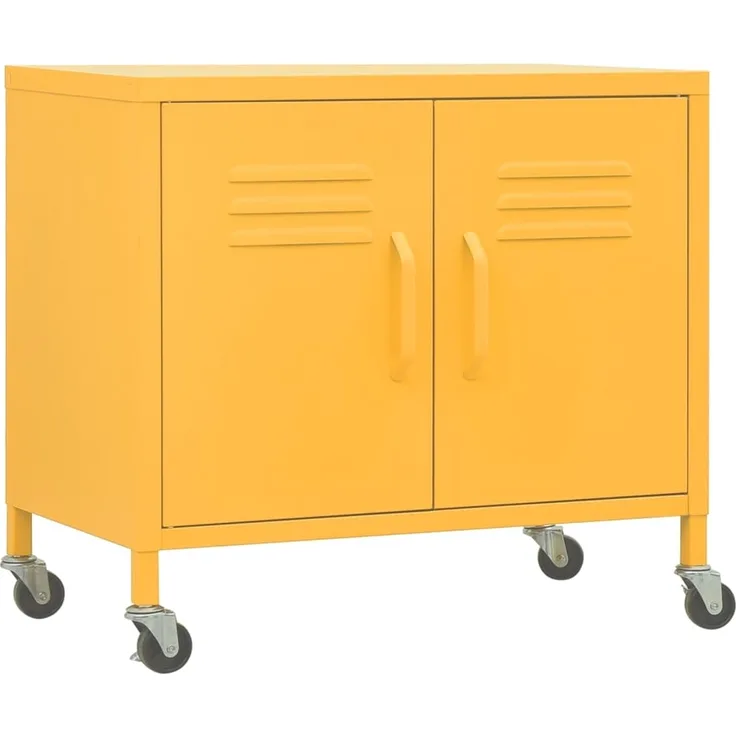 vidaXL Lagerschrank Senfgelb 60x35x56 cm Stahl 336263