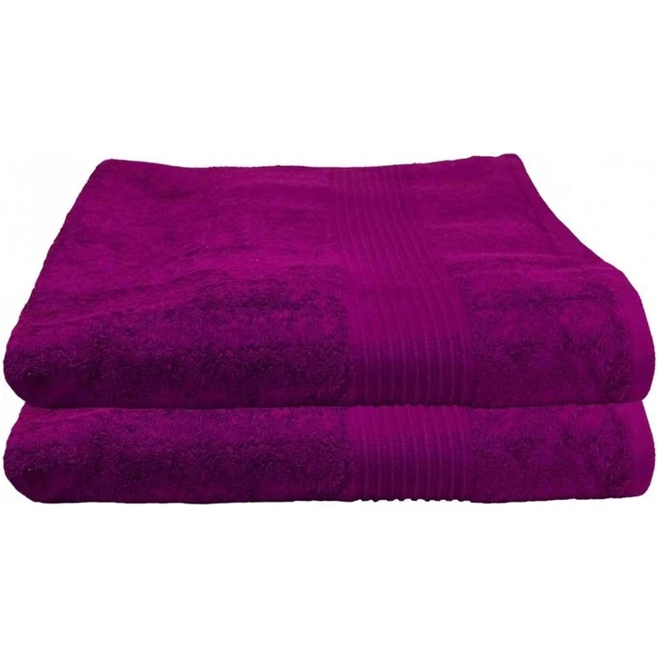 Julie Julsen Badetuch 2-Badetuch-Lila-Badetuch 100 x 150 cm, Baumwolle (2-St) – Bild 1