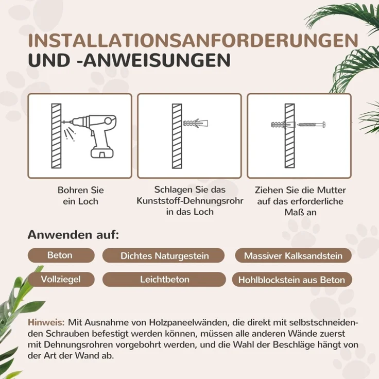JARDJ Katzentreppen-Set, 4-teilig, Kratzmöbel mit Sisal-Stufen, doppelter Plattform, Hellgrau/Cremeweiß – Bild 7