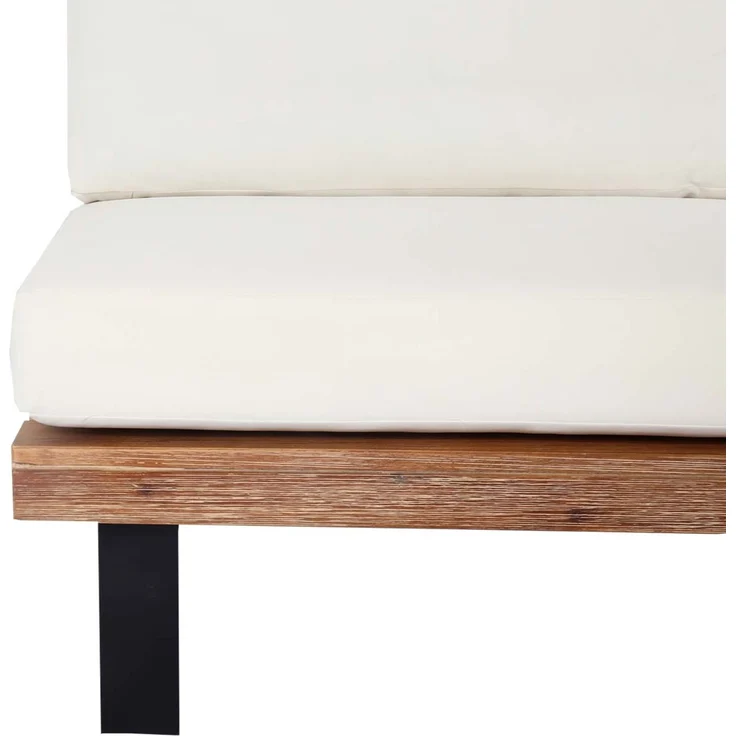 2er-Set Lounge-Sessel HWC-H54, Garten-Sessel, Spun Poly Akazie Holz FSC-zertifiziert Alu ~ hellbraun, Polster cremeweiß – Bild 7