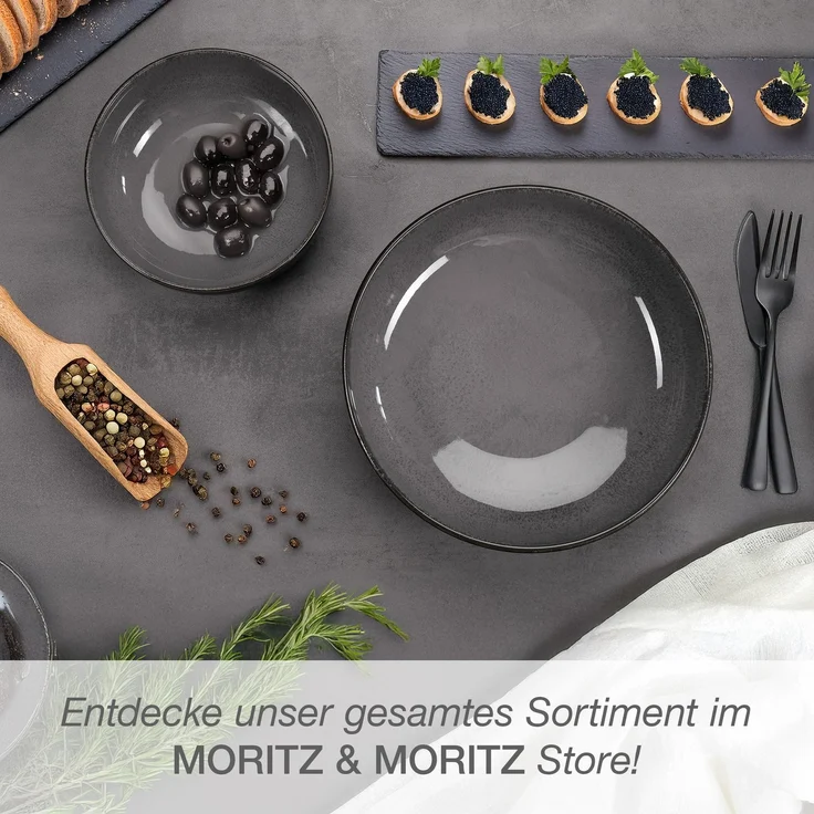 Moritz & Moritz VIDA Servierschale 2tlg. anthrazit – Bild 7