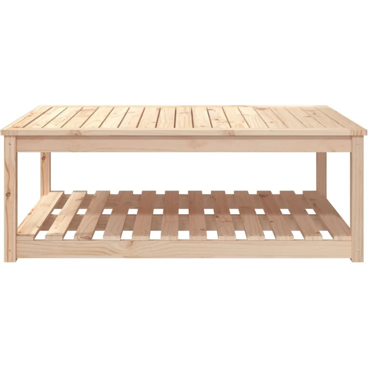 Gartentisch, Balkontisch 121 x 82,5 x 45 cm Massivholz Kiefer – Bild 5