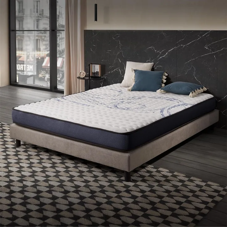 naturalex | Perfectsleep | Matratze 90x190 cm | Memory und Blue Latex-Technologie Extra Komfort HR | Perfekter Halt mit Atmungsaktivem Schaumstoff | Ergonomisch Entspannend und Hypoallergen