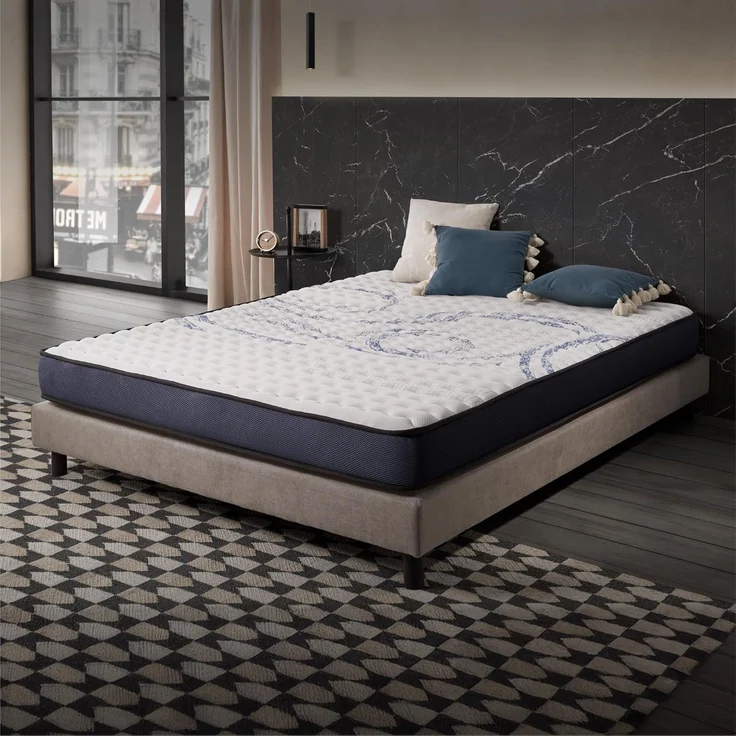 naturalex | Perfectsleep | Matratze 90x190 cm | Memory und Blue Latex-Technologie Extra Komfort HR | Perfekter Halt mit Atmungsaktivem Schaumstoff | Ergonomisch Entspannend und Hypoallergen