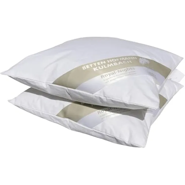 2 Stück Betten Hofmann Baby Kind Schmusekissen 35x35 cm 50g Kuschel Daunenkissen