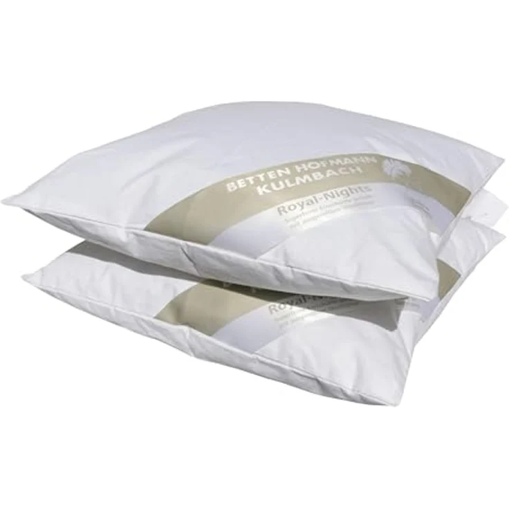 2 Stück Betten Hofmann Baby Kind Schmusekissen 35x35 cm 50g Kuschel Daunenkissen – Bild 1