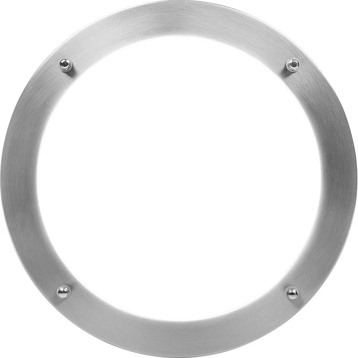 Moderne 12 Watt LED Deckenleuchte fürs Bad aus gebürstetem Stahl & Glas, IP44 – Bild 7