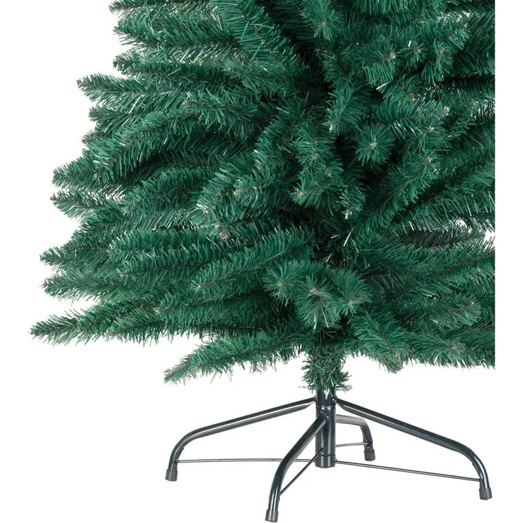 Gravidus Künstlicher Weihnachtsbaum Schmaler künstlicher Weihnachtsbaum 180 cm mit Metallständer grün – Bild 3