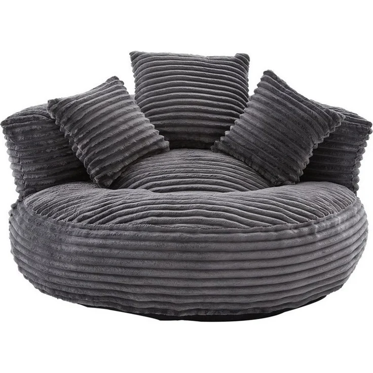 BlingBin Sitzsack Cordstoff-Sofa, Lazy Sofa (Sofa, 1 St, 108 x 108 x 52 cm), Mit drei Kissen, für Erwachsene und Kinder gleichermaßen geeignet – Bild 1