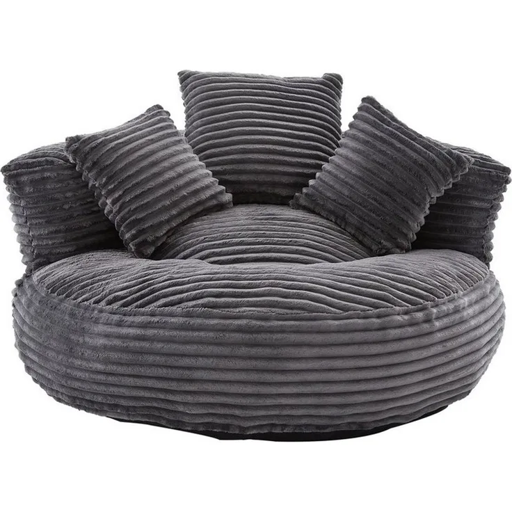 BlingBin Sitzsack Cordstoff-Sofa, Lazy Sofa (Sofa, 1 St, 108 x 108 x 52 cm), Mit drei Kissen, für Erwachsene und Kinder gleichermaßen geeignet