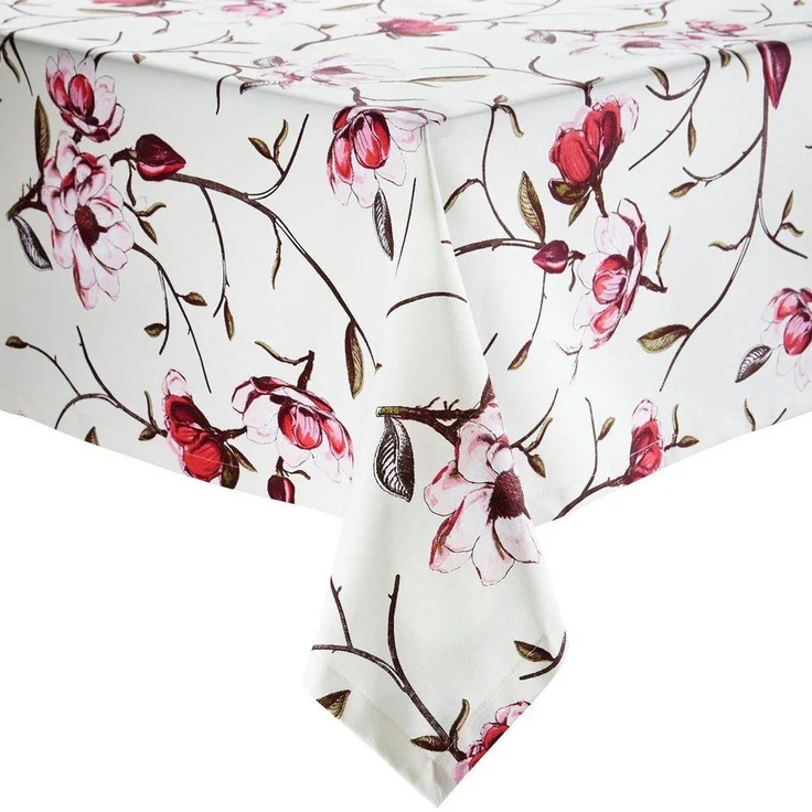 Erwin Müller Tischdecke Tischdecke "Magnolie", fleckabweisend Blumen – Bild 5
