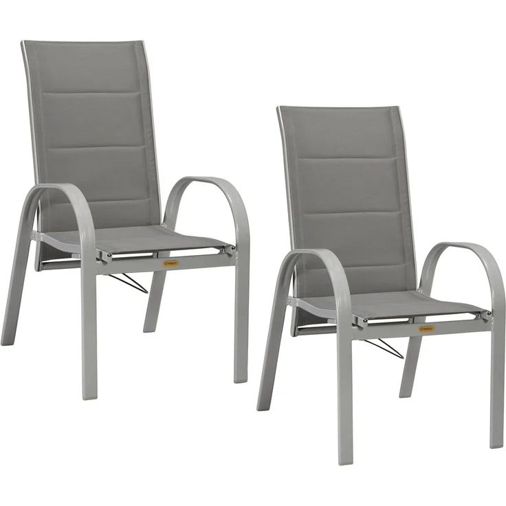MERXX Gartensessel Amalfi Deluxe Gasdruckfeder (Set, 2-St), 2er Set, Alu/Textil, verstellbar – Bild 5