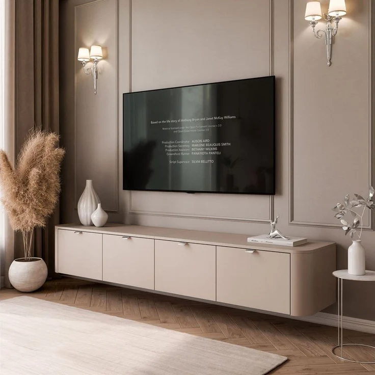 Lookway TV-Schrank CELESTE TV-Hängeschrank mit LED-Beleuchtung (mit LED Beleuchtung) Breite: 200 cm – Bild 3