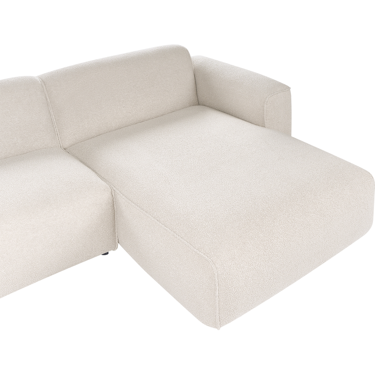 Ecksofa 3-Sitzer FAABORG Bouclé Beige linksseitig – Bild 7
