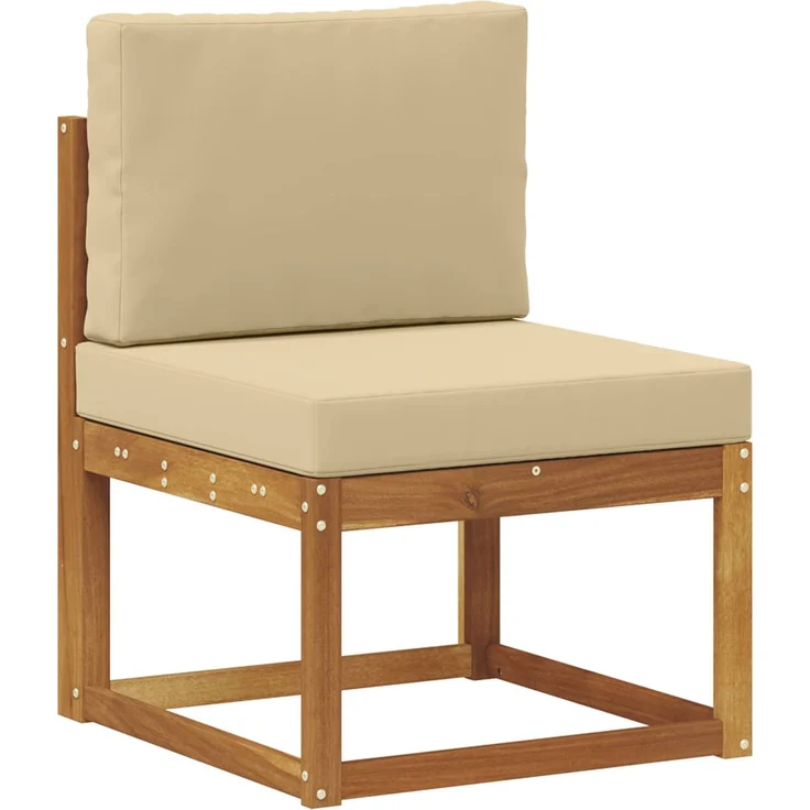 vidaXL Outdoor-Sofagarnitur mit Kissen 4 pcs Natur und Beige 3366311 – Bild 3