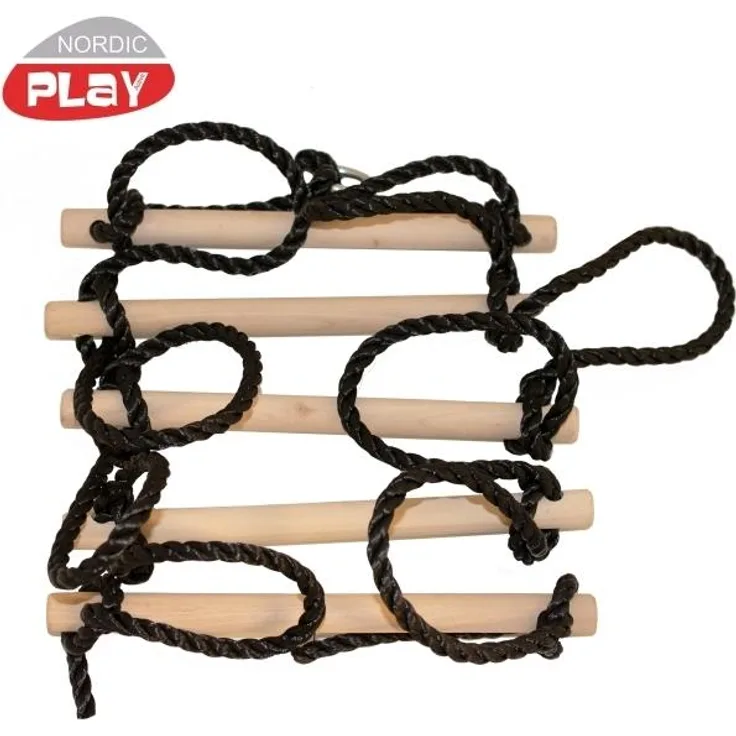 NORDIC PLAY Seilzugleiter 5-stufig mit schwarzem Seil (805-461)