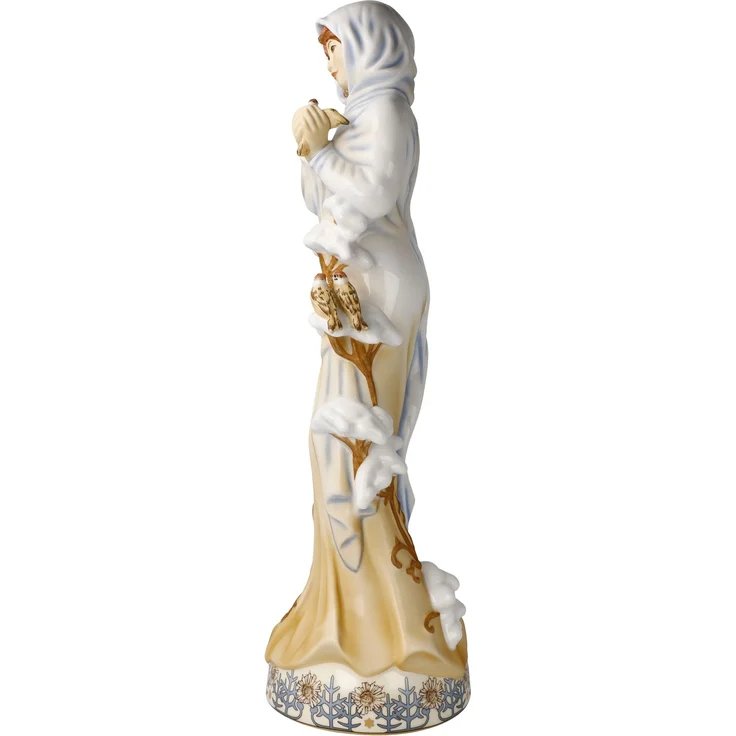 Goebel / Alphonse Mucha - Winter,Figur,10,0cm x 9,5cm x 31,5cm / Porzellan / 10,0cm x 9,5cm x 31,5cm – Bild 3