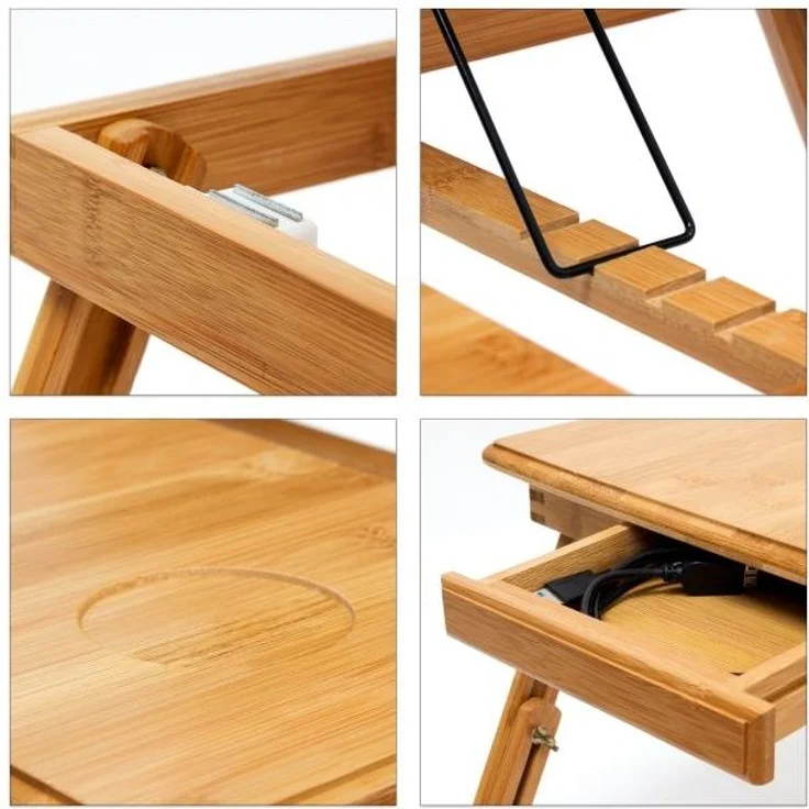 Bambus Betttablett mit Leseklappe 10019147 – Bild 7