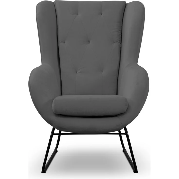 Sessel Designersessel ARTEMIS in Stoff Kronos Aschgrau – Bild 3