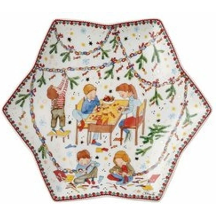 Hutschenreuther Speiseteller Sammelkollektion 2024 Weihnachtsleuchten Sternschale 24cm – Bild 5