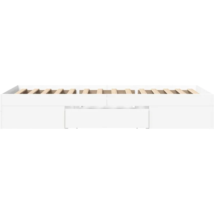 vidaXL Bettgestell Weiß 90x190 cm Holzwerkstoff 3295520 – Bild 6