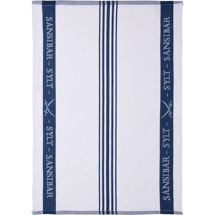 Sansibar Sylt Geschirrtuch Geschirrtücher-Set, 3-tlg, 50x70 cm, 100% Baumwolle, Premium Qualität, (Set, 3x Geschirrtuch, 50x70 cm, zwei verschiedene Designs), Jacquardgewebe, zwei verschiedene Motive – Bild 3