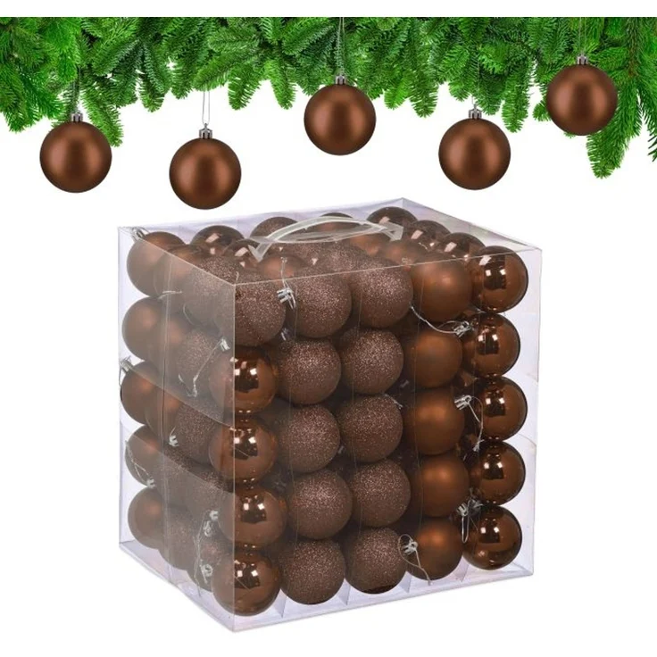 Relaxdays Weihnachtskugeln 100er Set – Bild 1