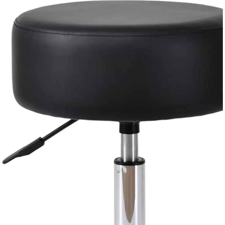 Duhome Hocker, Drehhocker Sitzhocker Rund Rollhocker Schminkhocker Höhenverstellbar – Bild 6