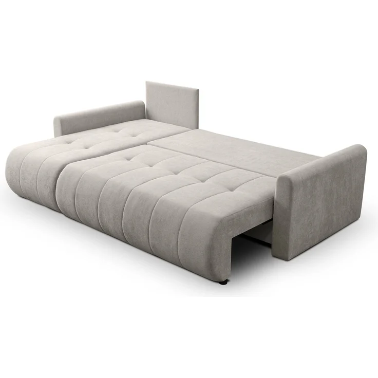 Selsey 'Timmone' Ecksofa mit Schlaffunktion & Bettkasten, Chenille, Universal, Hellbeige – Bild 3