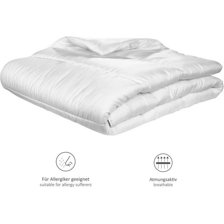 liebling Bettdecke + Kopfkissen Bettwaren-Set, Füllung: 100% Polyester, Bezug: 100% Polyester (Mikrofaser), für Allergiker geeignet, hautschonend, pflegeleicht, langlebig – Bild 2