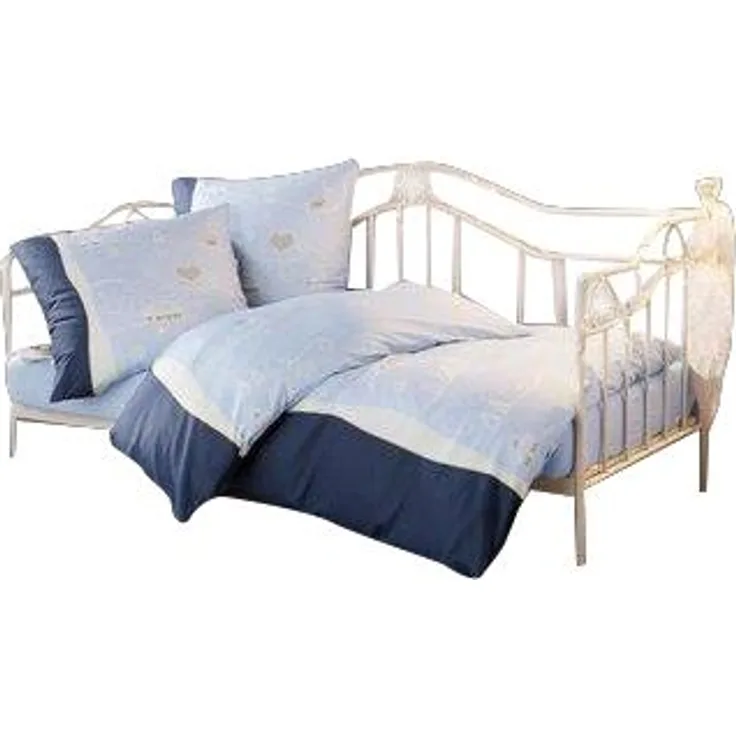 Day-Bed / Einzelbett / Metallbett "Ella" weiß