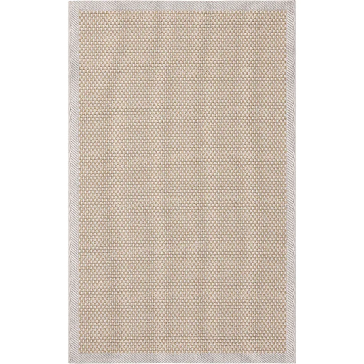 Moderner Naturteppich 117 x 180 cm Polypropylen Beige 88779825 [en. casa] – Bild 1