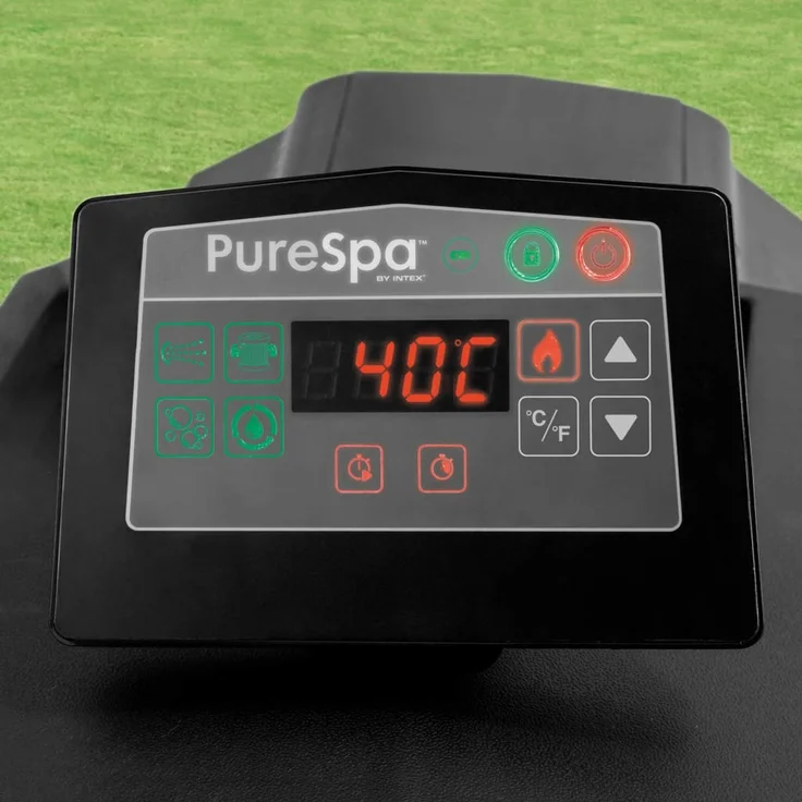 Intex Pure Spa Octagon Bubble Jet mit Salzwassersystem Ø201x71 cm Außenwhirlpools – Bild 8