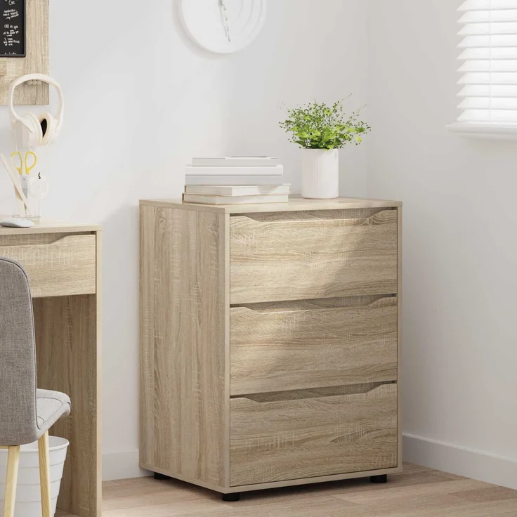 vidaXL Aufbewahrungsschrank 60 x 48 x 81 cm Holzwerkstoff Sonoma-Eiche 888859 – Bild 5