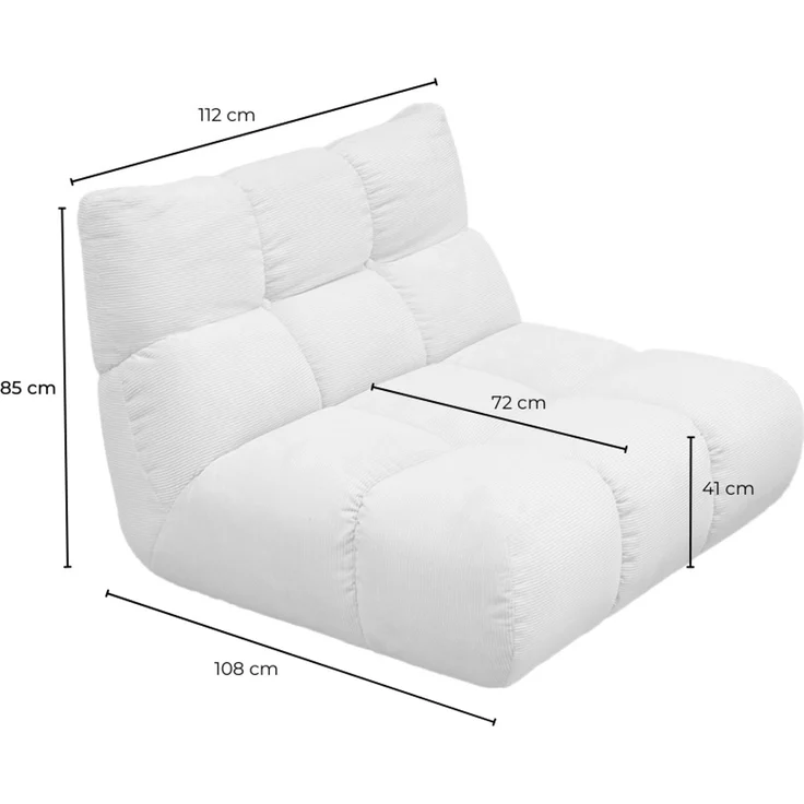 KAWOLA Sessel VIVIEN Drehsessel Velvet sand 85 x 108 x 112 cm – Bild 6