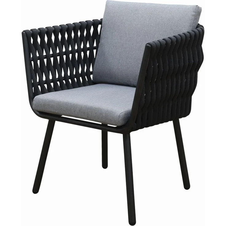 Gardissimo ABBY Ecklounge Gartenmöbel Sitzgruppe Rope rechts anthrazit – Bild 7