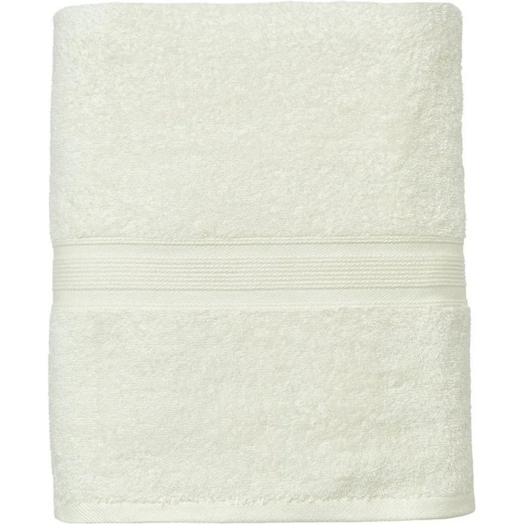 leevitex® Saunatuch Frottee XXL, (1-St), 80 x 200 cm, extra groß & saugfähig, Creme/Naturweiß – Bild 1